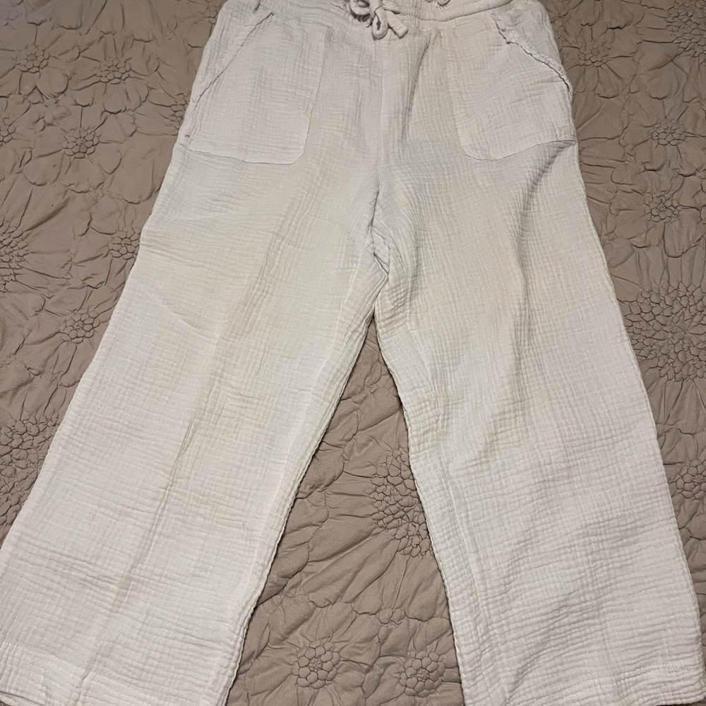 Hurley Casual gauze lightweight cropped pants